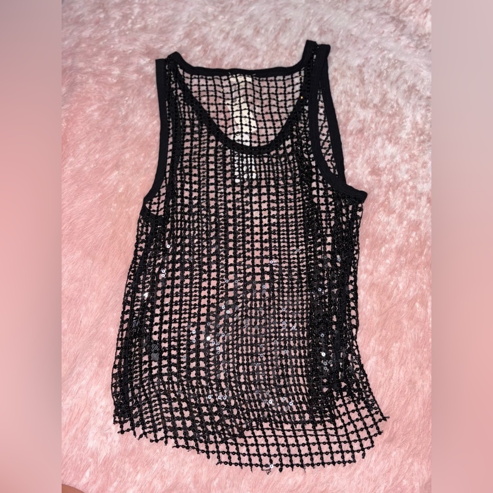 NWT Anthropologie Pilcro Sequin Top Tank - Picture 4 of 4